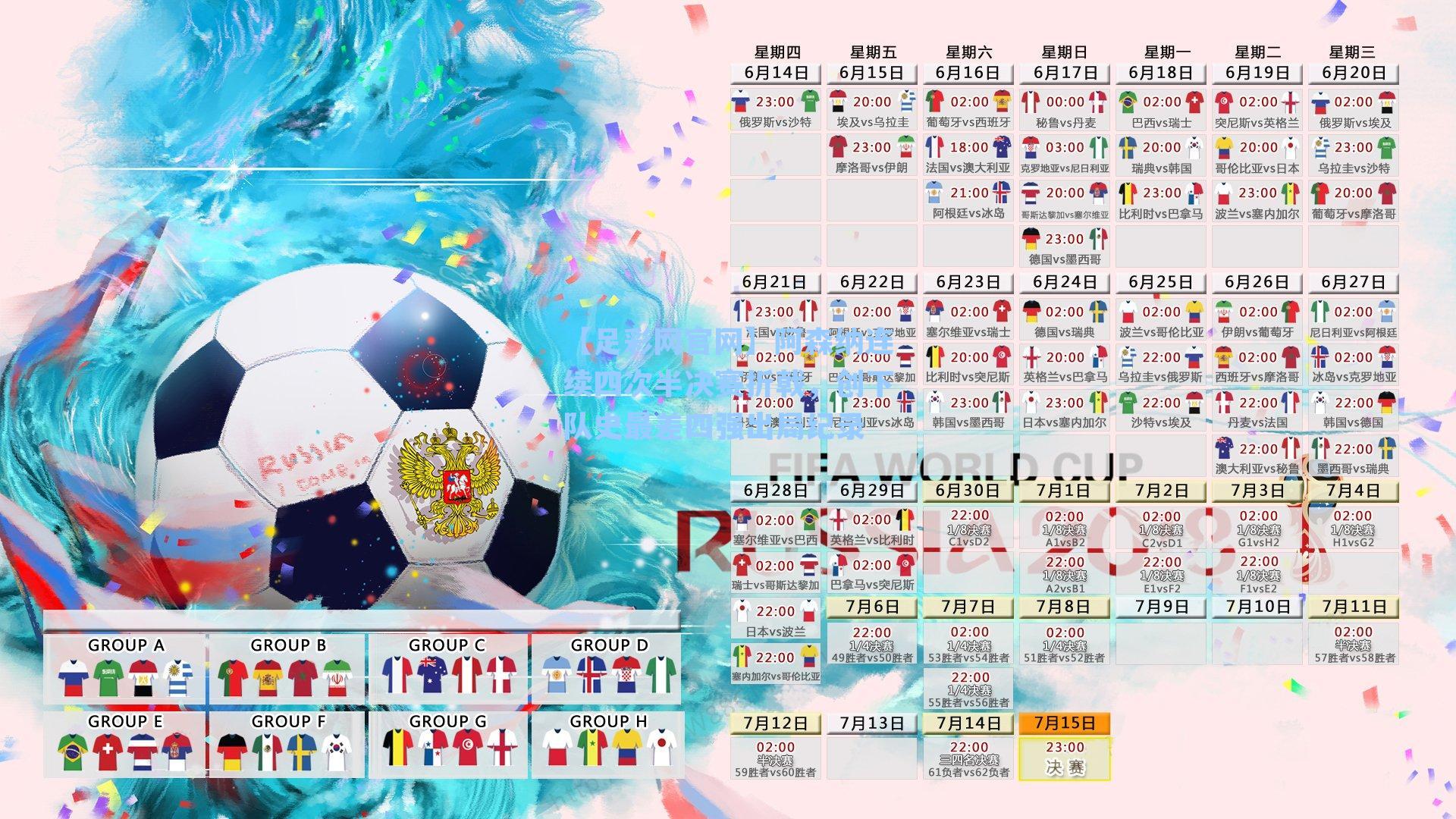 阿森纳连续四次半决赛折戟,创下队史最差四强出局纪录